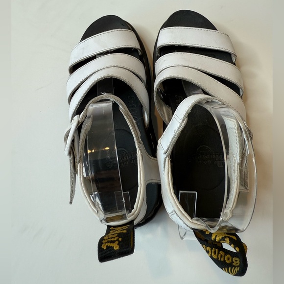 Dr. Martens Blaire Platform Sandal Leather White Size 6 - Picture 8 of 9